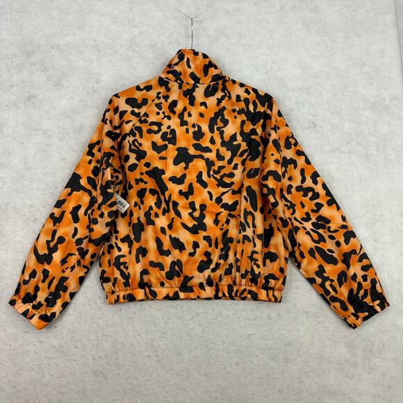 La Bijou Leopard Print Windbreaker Jacket NWT Women M Pullover Lightweight - Picture 8 of 12